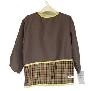 NWT Kid Long Sleeve Craft Smock Apron w/3 Pockets Made in Quebec by Creation MK